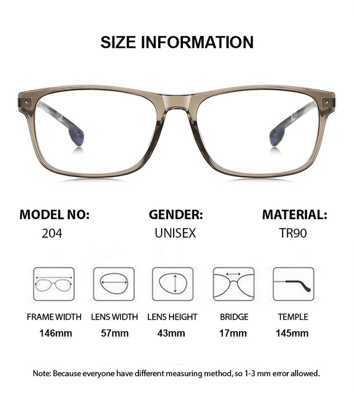Chashma Ottica Unisex Full Rim Square Tr 90 Titanium Eyeglasses 73204 — view 1 | Chashma Ottica at FuzWeb