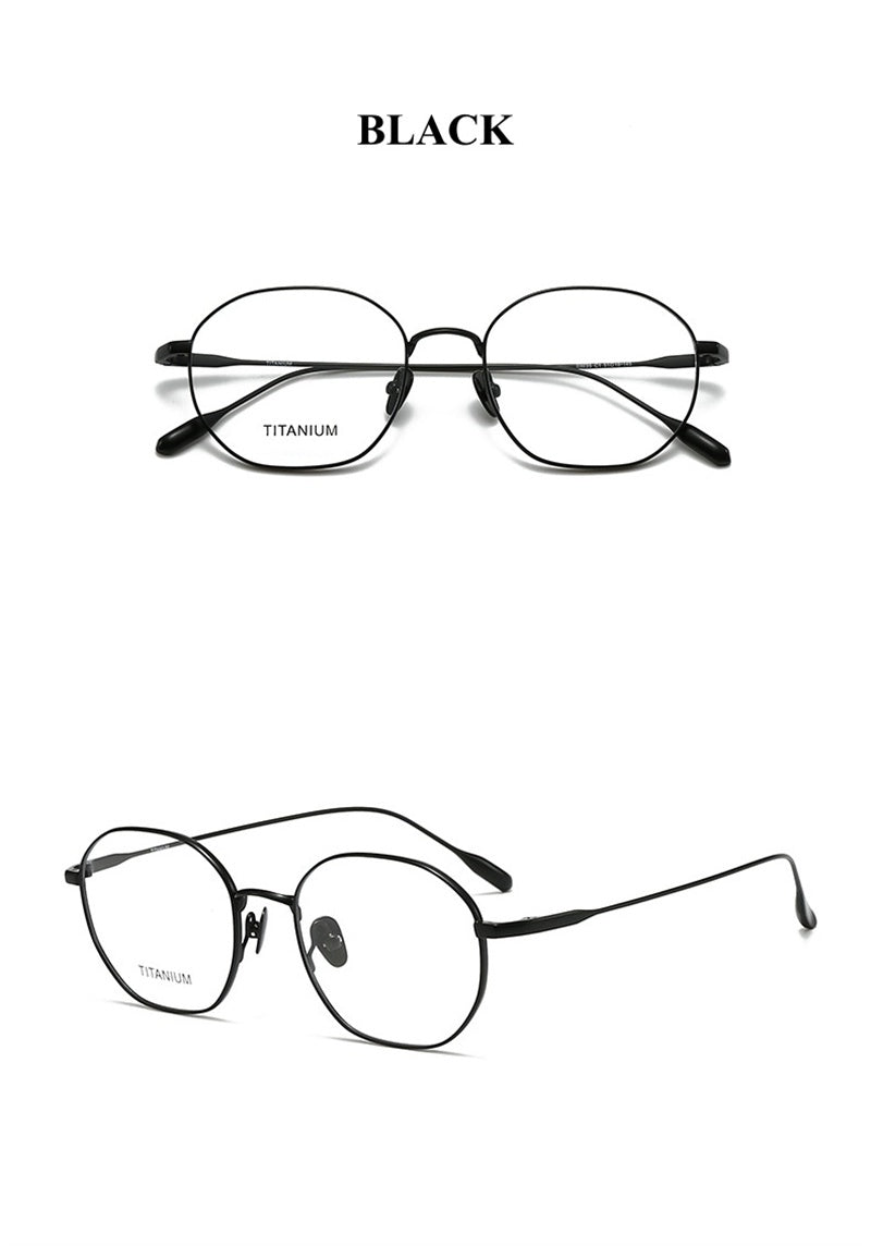 Chashma Ottica Womens Full Rim Polygon Round Titanium Eyeglasses 403035 — view 2 | Chashma Ottica at FuzWeb