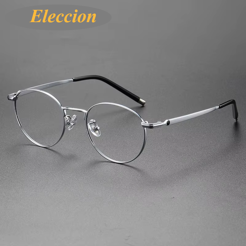 Eleccion Women's Full Rim Oval Titanium Eyeglasses 840172