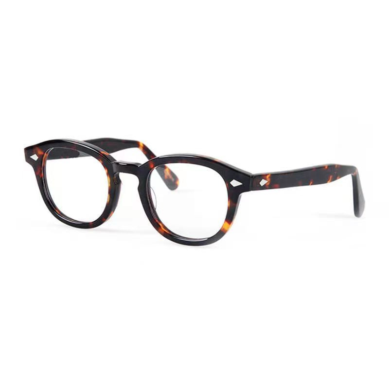 Yimaruili Unisex Full Rim Round Acetate Eyeglasses Three Sizes Y1915.