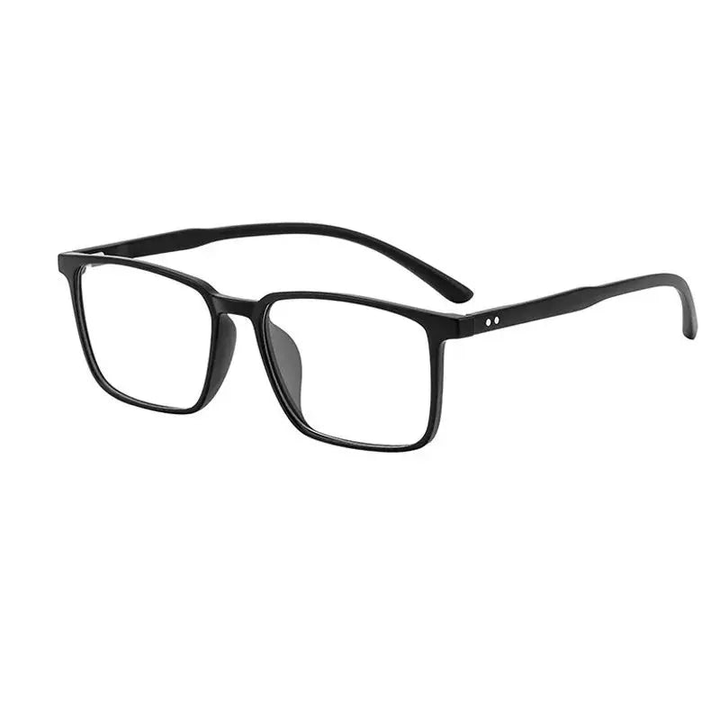 Kocolior Unisex Full Rim Square Acetate Tr 90 Hyperopic Reading Glasses D115.