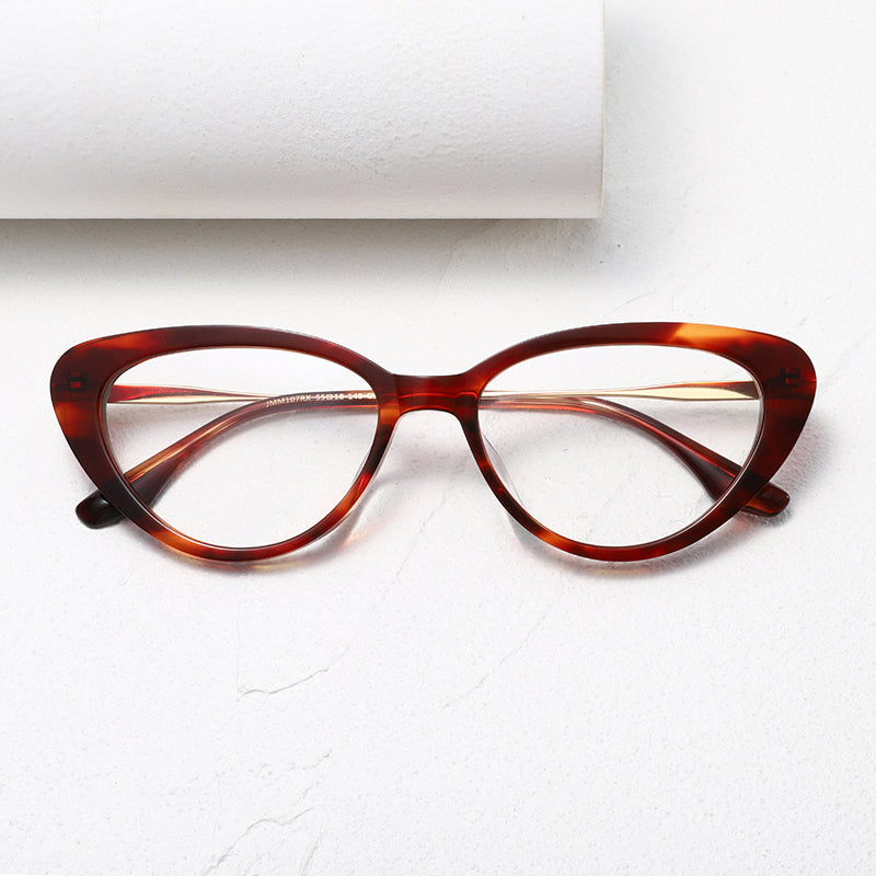 Nobler Unisex Full Rim Oval Thick Acetate Titanium Eyeglasses 422107 — view 1 | Nobler at FuzWeb