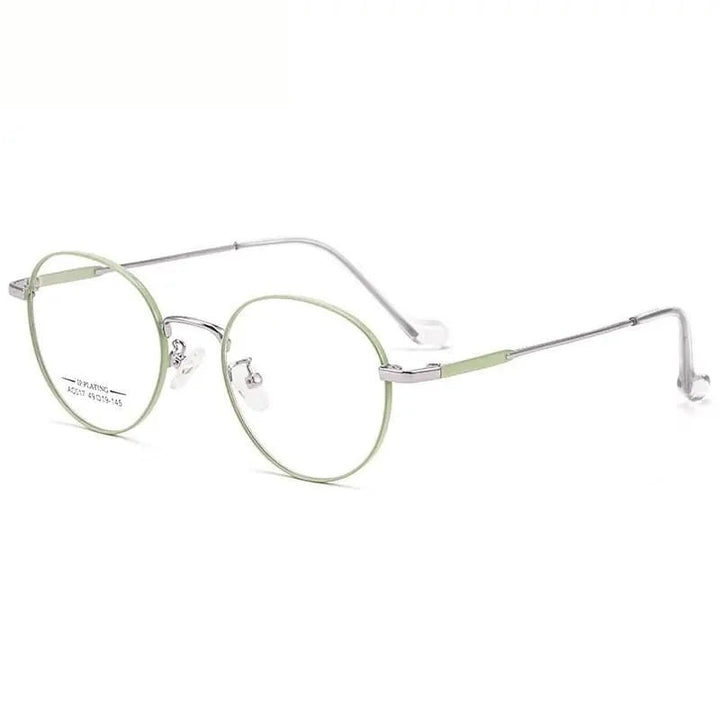 Chashma Ottica Unisex Full Rim Oval Stainless Steel Eyeglasses A017