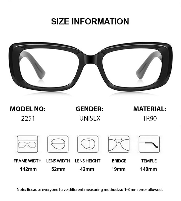 Chashma Ochki Unisex Full Rim Square Tr 90 Titanium Eyeglasses 882251 — view 1 | Chashma Ochki at FuzWeb