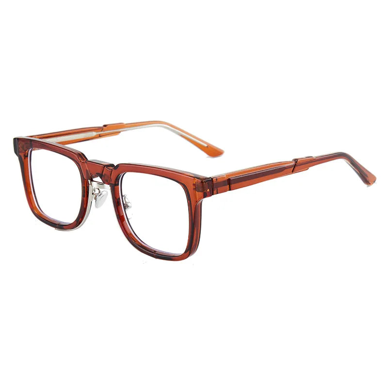 Aimee Unisex Full Rim Square Acetate Eyeglasses 6555 — view 1 | Aimee at FuzWeb