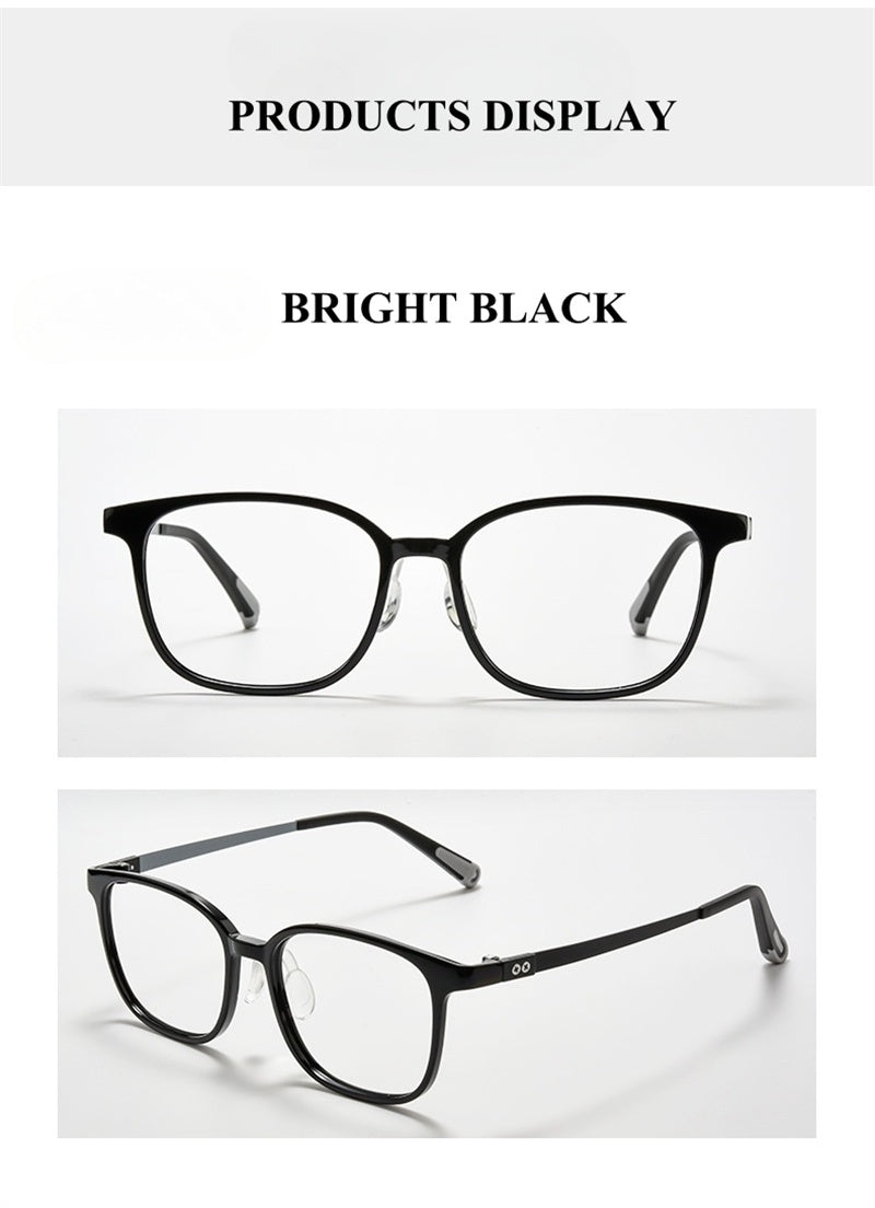Chashma Ochki Unisex Full Rim Square Tr 90 Titanium Tr 90 Eyeglasses 396010.