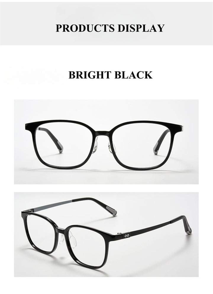Chashma Ochki Unisex Full Rim Square Tr 90 Titanium Tr 90 Eyeglasses 396010.