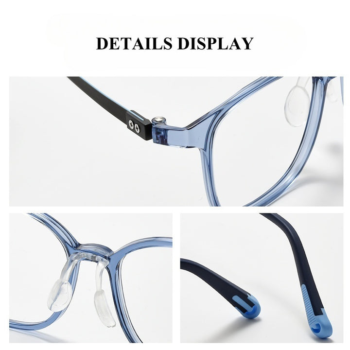 Chashma Ochki Unisex Full Rim Square Tr 90 Titanium Tr 90 Eyeglasses 396010.
