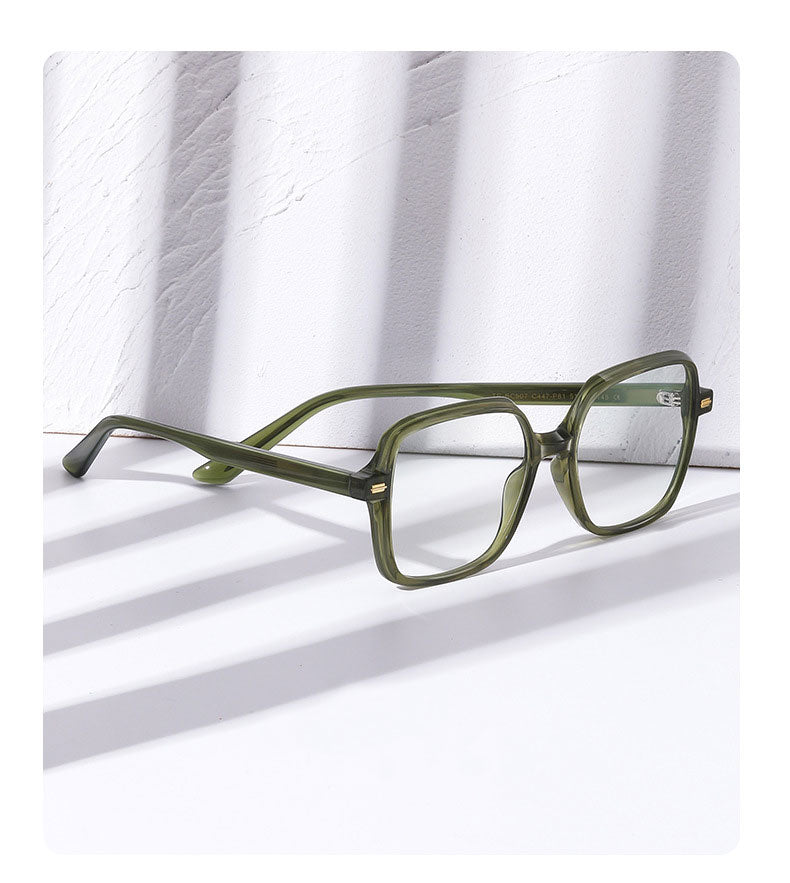 Zirosat Womens Full Rim Square Tr 90 Titanium Eyeglasses 90735 — view 1 | Zirosat at FuzWeb
