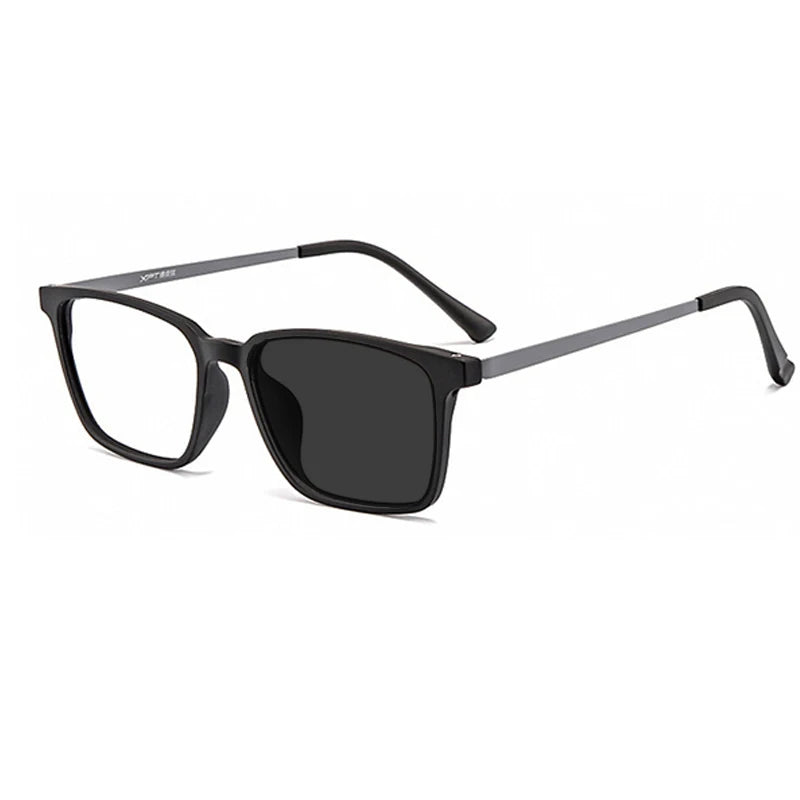 Kocolior Unisex Full Rim Square Tr 90 Titanium Hyperopic Reading Glasses 8922.