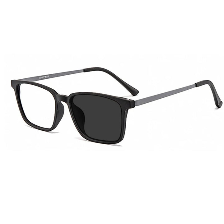 Kocolior Unisex Full Rim Square Tr 90 Titanium Hyperopic Reading Glasses 8922.