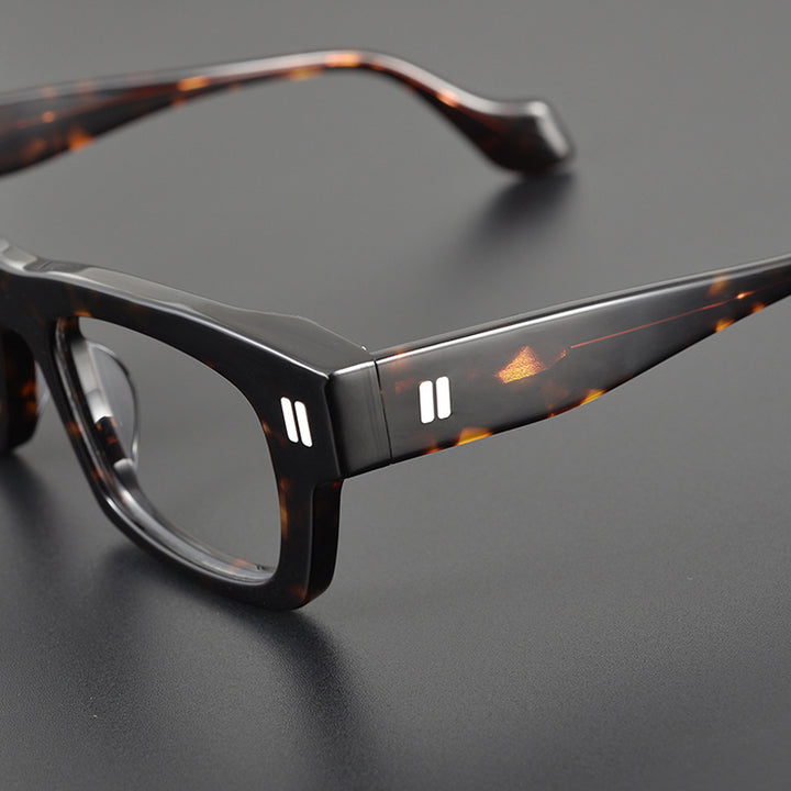 Gatenac Unisex Full Rim Square Acetate Eyeglasses Gxyj1087 — view 4 | Gatenac at FuzWeb
