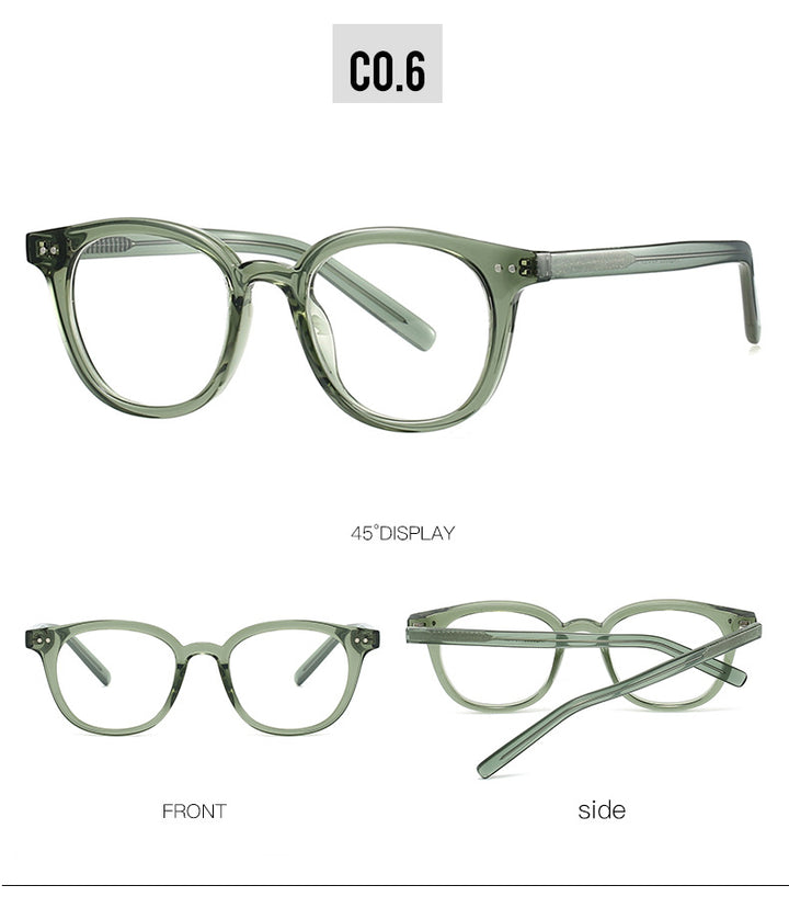 Kocolior Unisex Full Rim Oval Tr 90 Photochromic Reading Glasses 28005.