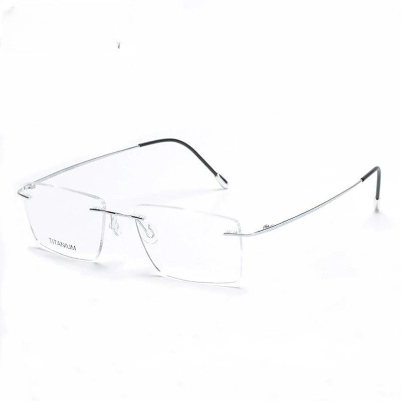 Chashma Ottica 16011 unisex rimless titanium prescription eyeglasses — view 3