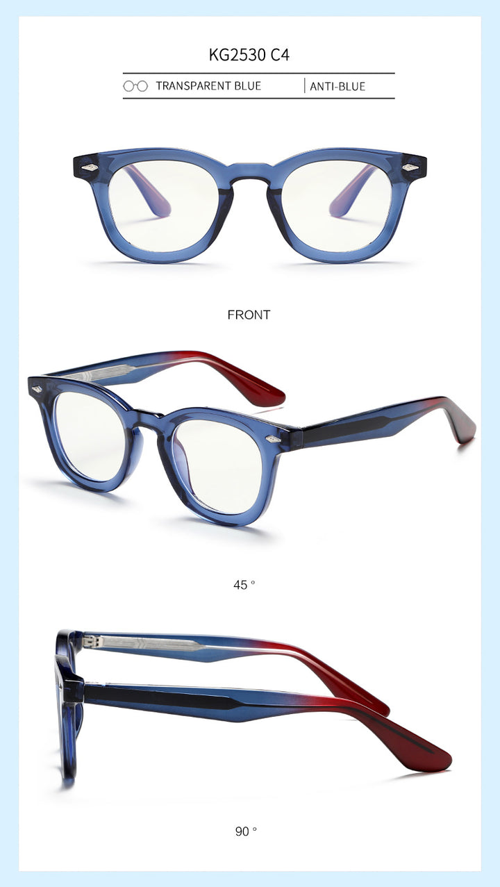 Kocolior Unisex Full Rim Square Tr 90 Alloy Photochromic Reading Glasses 682530.