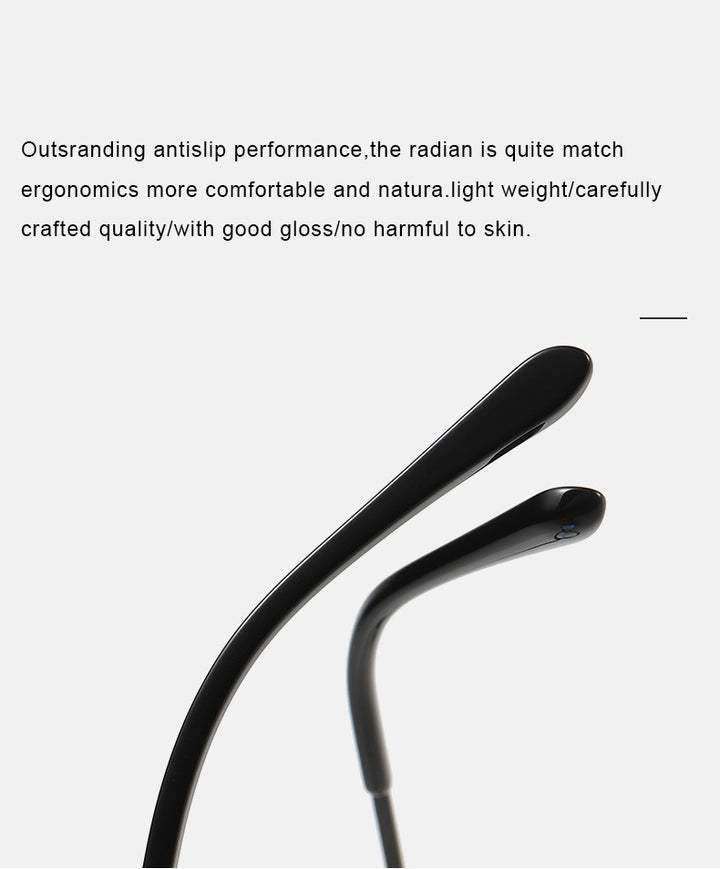 Krasivyy Unisex Full Rim Oval Square Acetate Titanium Eyeglasses 386063.