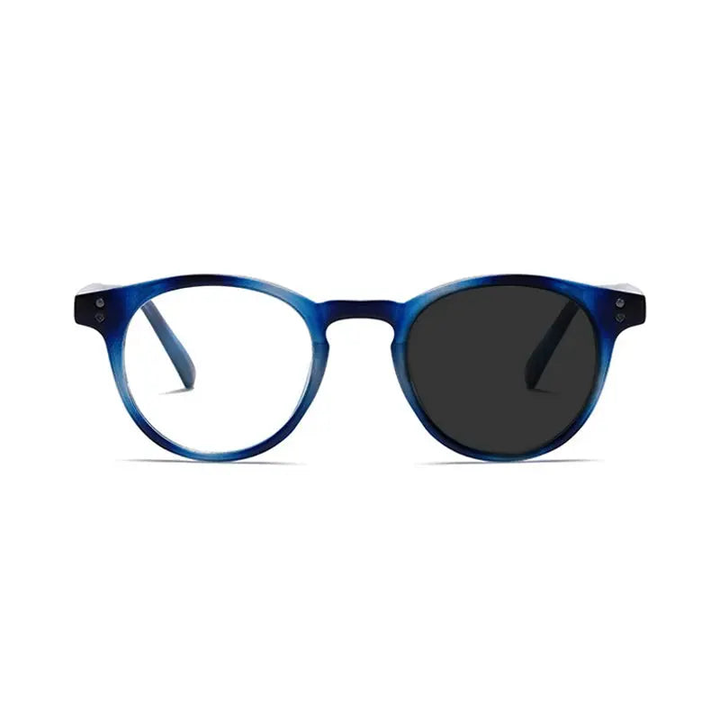 Kocolior Unisex Full Rim Round Acetate Hyperopic Reading Glasses 3313.