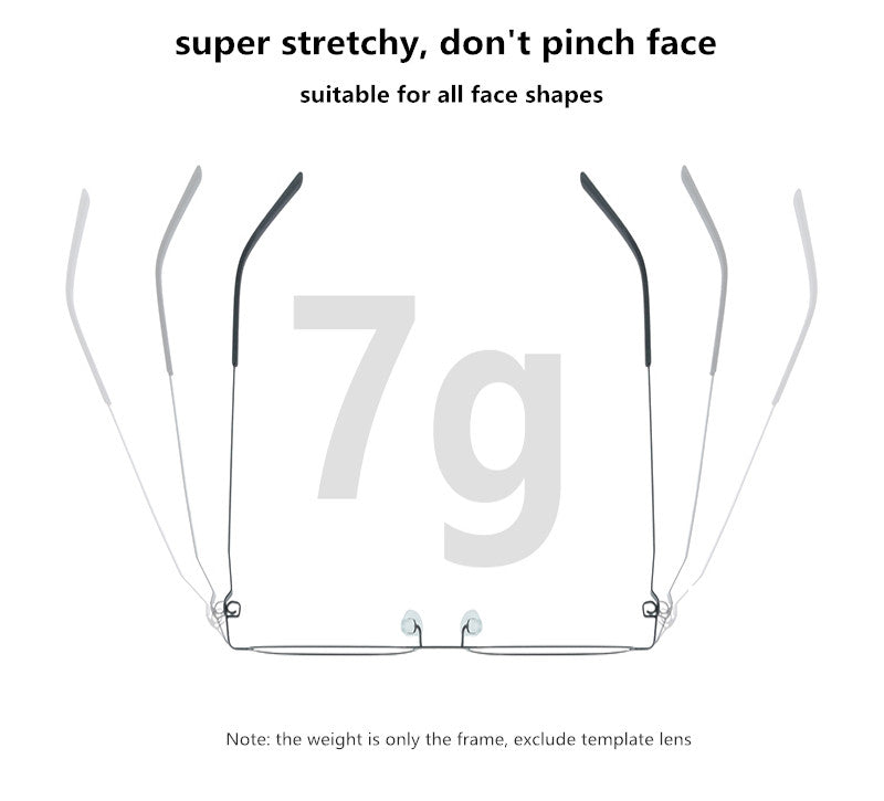 Aimee Unisex Full Rim Polygon Square Screwless Steel Eyeglasses 14149.