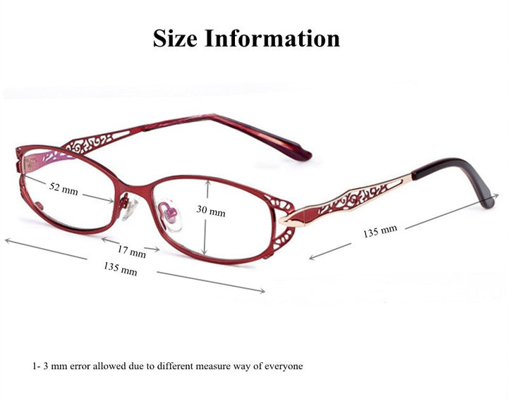 Chashma Ochki Womens Full Rim Oval Rectangle Stainless Steel Eyeglasses 8982 — view 1 | Chashma Ochki at FuzWeb