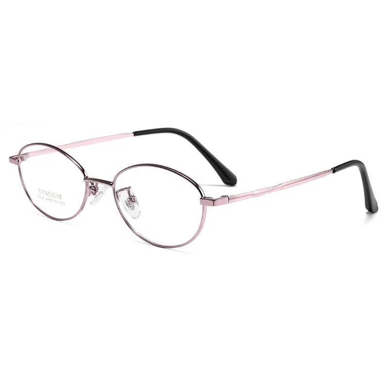 Gmei Optical 2806K women's oval alloy prescription eyeglasses — view 8