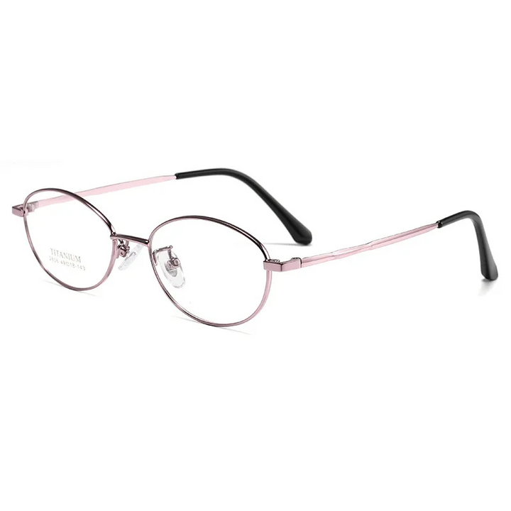 Gmei Optical 2806K women's oval alloy prescription eyeglasses — view 8