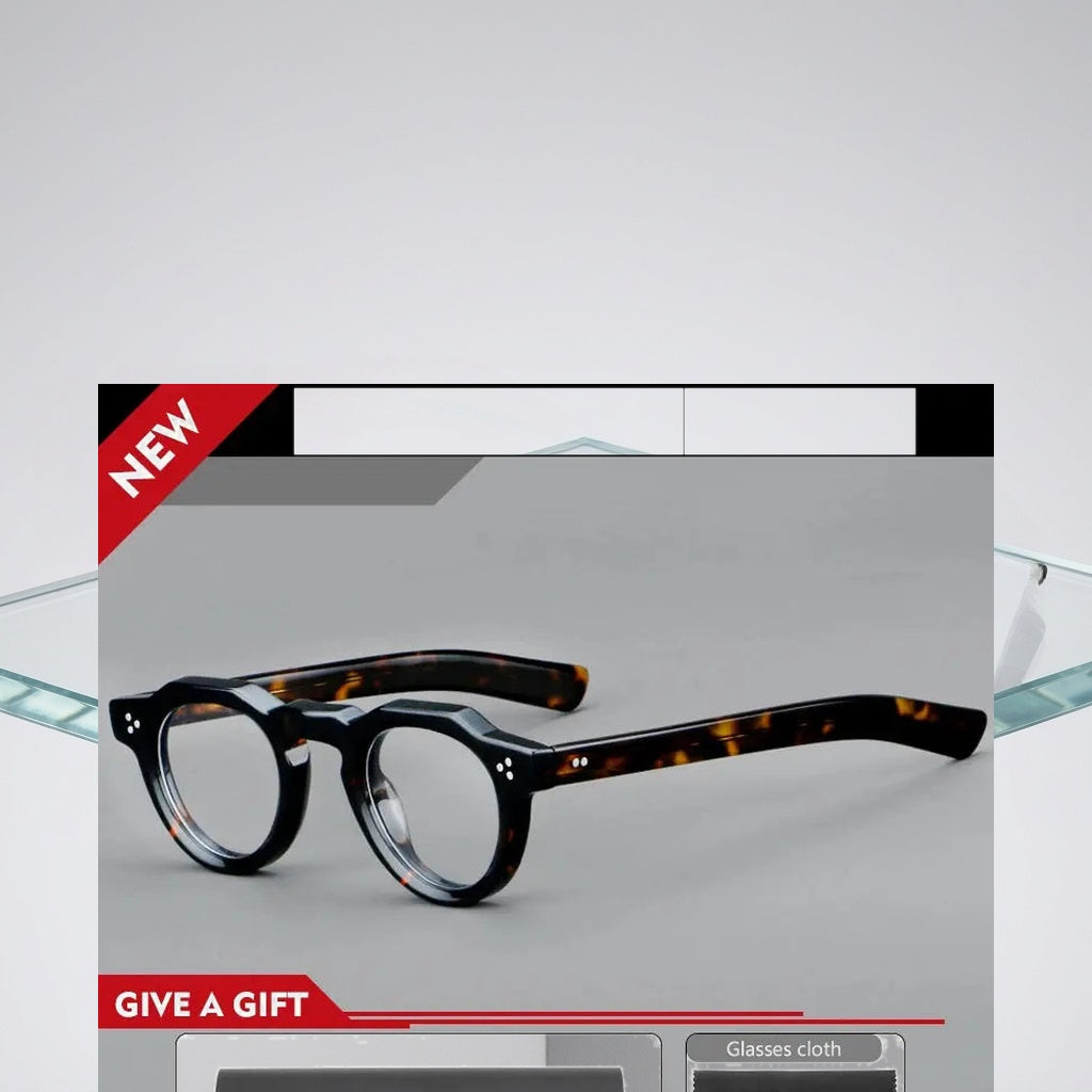 Vicky Women's Full Rim Flat Top Round Acetate Reading Glasses 98013 - Luxury Studio View