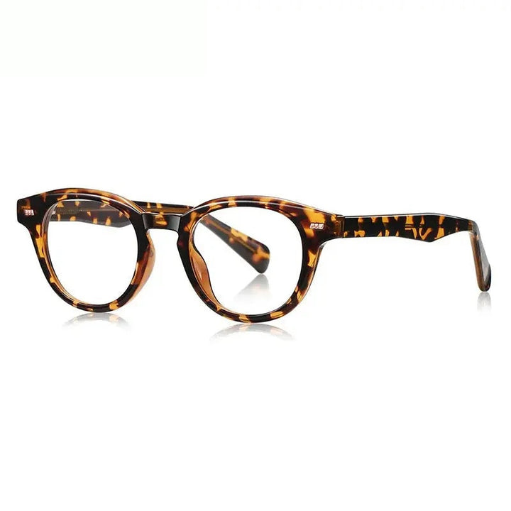 Chashma Ottica Unisex Full Rim Round Tr 90 Alloy Eyeglasses 774106