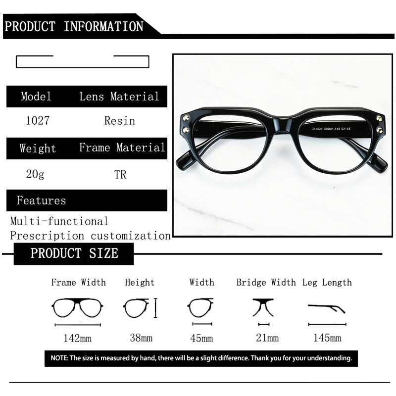 Kocolior Unisex Full Rim Oval Tr 90 Photochromic Reading Glasses 671027 — view 2 | Kocolior at FuzWeb