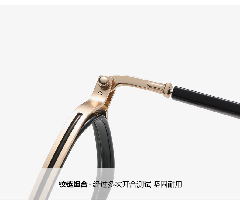 Zirosat Unisex Full Rim Square Round Tr 90 Alloy Eyeglasses 2202-03 — view 2 | Zirosat at FuzWeb