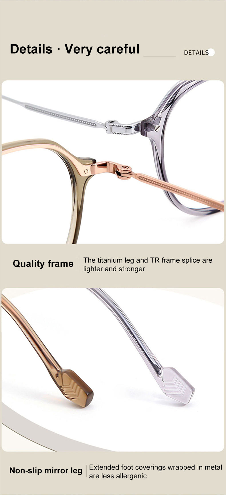 Vicky Unisex Full Rim Flat Top Round Tr 90 Titanium Reading Glasses 50111 — view 2 | Vicky at FuzWeb