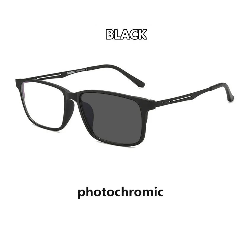 Kocolior Unisex Full Rim Square Tr 90 Titanium Hyperopic Reading Glasses F3003.