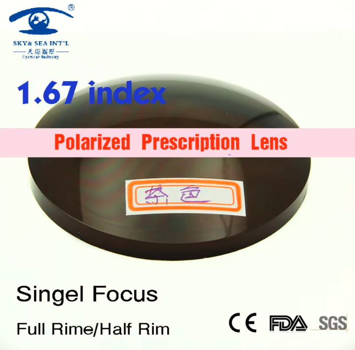 Esnbie 1.67 Single Vision Polycarbonate Polarized Sunglass Lenses Lenses Esnbie Lenses   