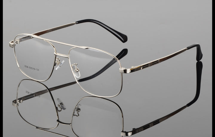 Unisex Alloy Frame Full Rim Eyeglasses 2256 — view 7 | Bclear at FuzWeb