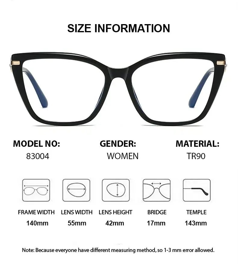 Chashma Ochki Womens Full Rim Cat Eye Tr 90 Alloy Eyeglasses 883004 — view 2 | Chashma Ochki at FuzWeb