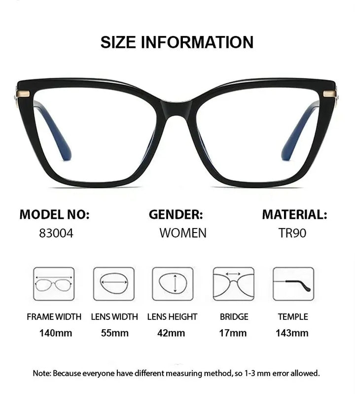 Chashma Ochki Womens Full Rim Cat Eye Tr 90 Alloy Eyeglasses 883004 — view 2 | Chashma Ochki at FuzWeb