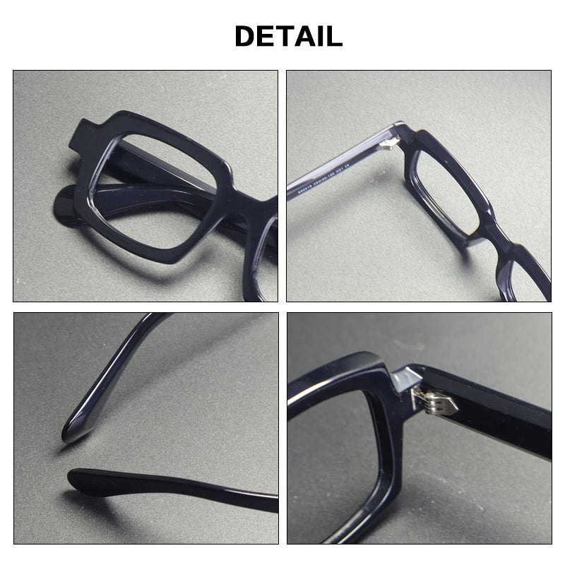 Gatenac Unisex Full Rim Big Square Acetate Reading Glasses 882219 — view 2 | Gatenac at FuzWeb