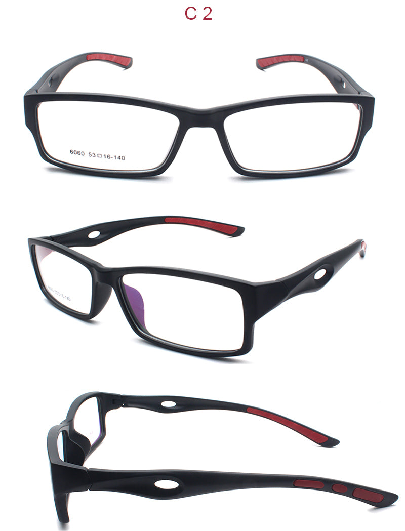 Bclear Unisex Full Rim Rectangle Tr 90 Titanium Eyeglasses 46060 — view 3 | Bclear at FuzWeb