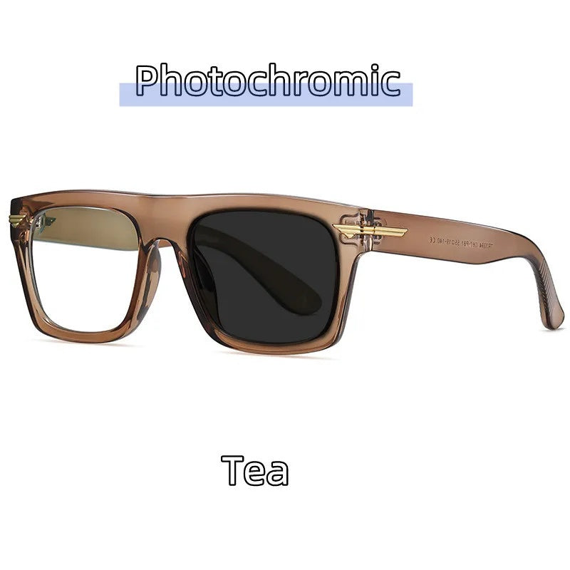 Kocolior Unisex Full Rim Square Acetate Hyperopic Reading Glasses 3394.