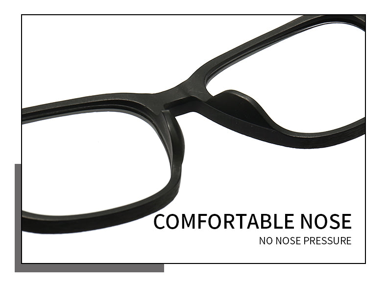 Hdcrafter Unisex Full Rim Square Oval Bamboo Wood Eyeglasses 48082 — view 2 | Hdcrafter Eyeglasses at FuzWeb