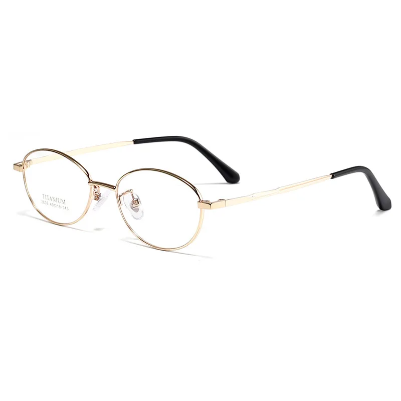 Gmei Optical 2806K women's oval alloy prescription eyeglasses — view 4
