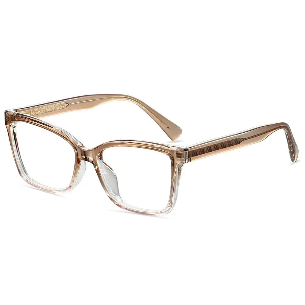 CCspace Unisex Full Rim Square Tr 90 Alloy Reading Glasses 802710.