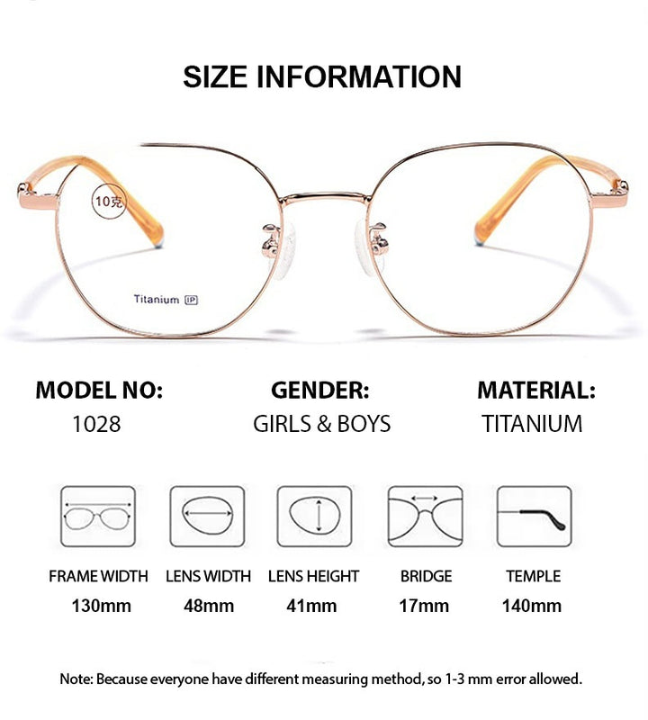 Chashma Ochki Unisex Youths Full Rim Polygon Titanium Eyeglasses 881028 — view 1 | Chashma Ochki at FuzWeb