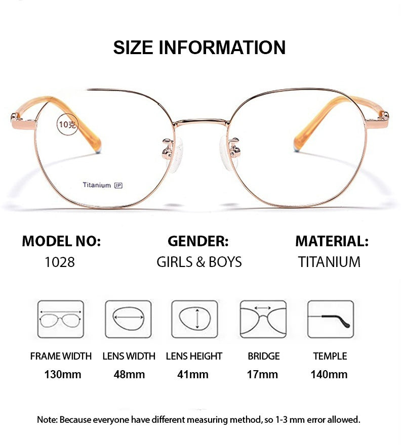 Chashma Ochki Unisex Youths Full Rim Polygon Titanium Eyeglasses 881028 — view 1 | Chashma Ochki at FuzWeb