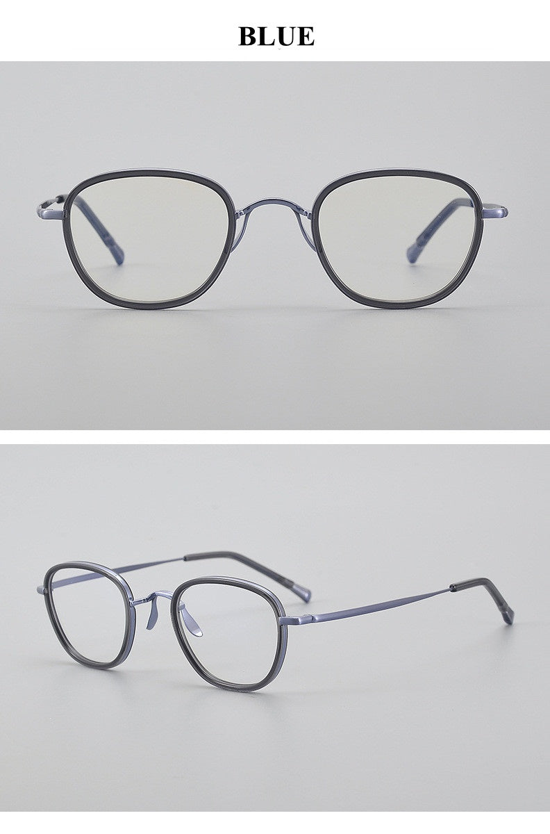 Chashma Unisex Full Rim Polygon Titanium Acetate Eyeglasses 881750.