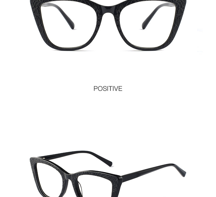 Hotochki Womens Full Rim Cat Eye TR-90 Resin Acetate Frame Eyeglasses Z508 — view 10 | Hotochki at FuzWeb