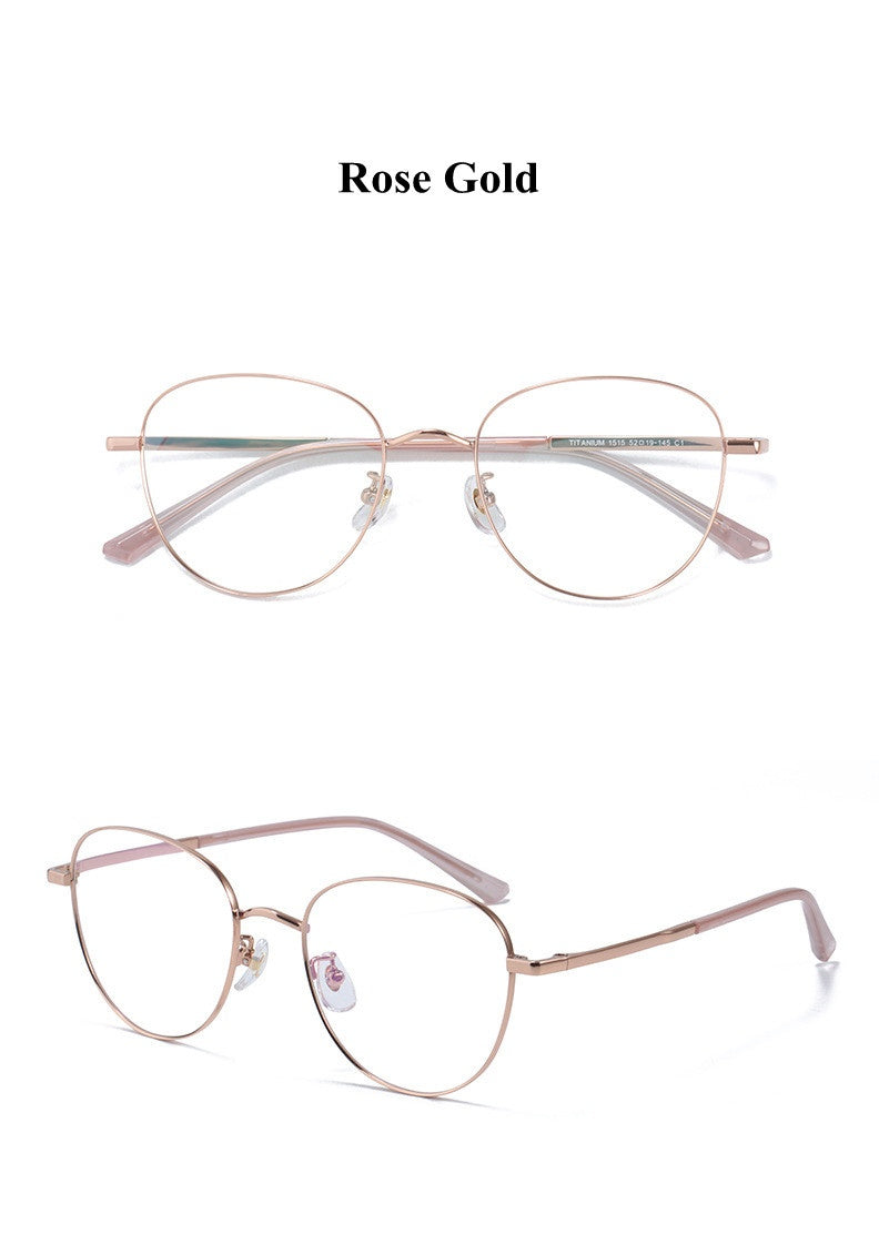 Chashma Ottica Womens Full Rim Oval Round Titanium Eyeglasses 15154 — view 2 | Chashma Ottica at FuzWeb