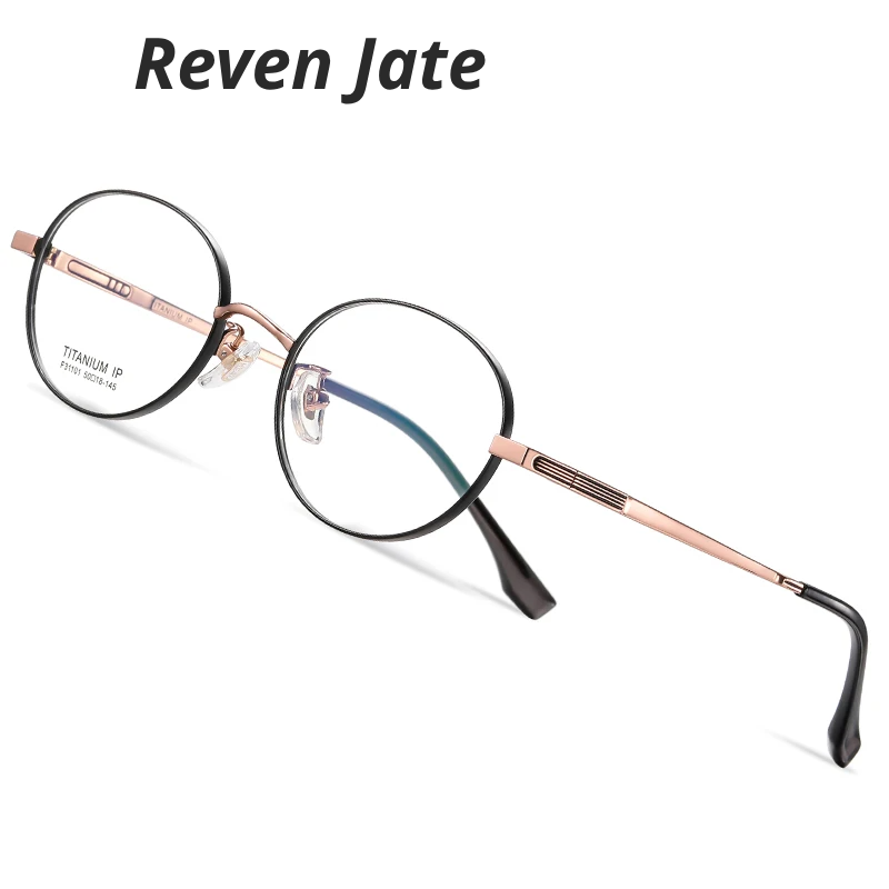 Reven Jate Women's Full Rim Oval Titanium Eyeglasses 631101