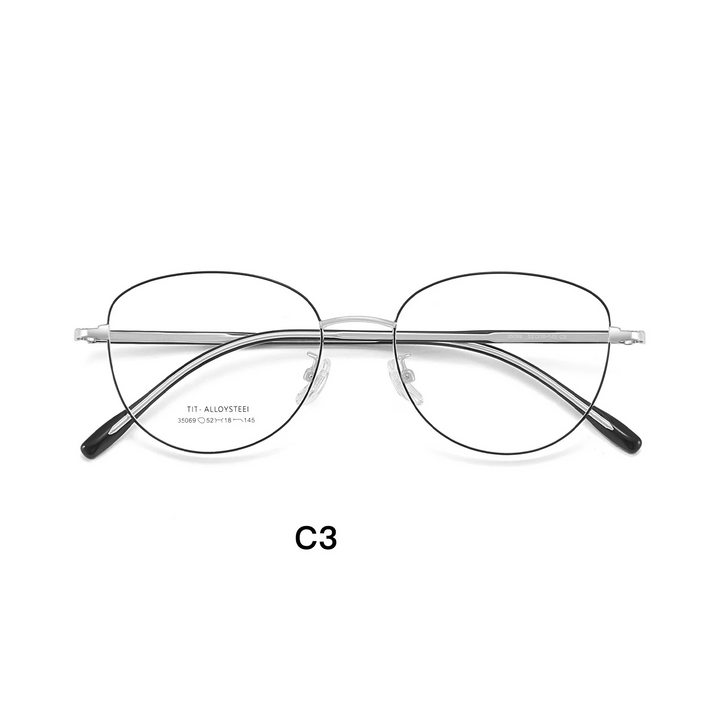 Gmei Optical 35069 women's cat eye alloy prescription eyeglasses — view 6