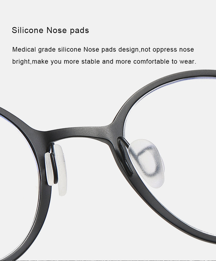 Krasivyy Unisex Full Rim Oval Round Titanium Eyeglasses 35926.