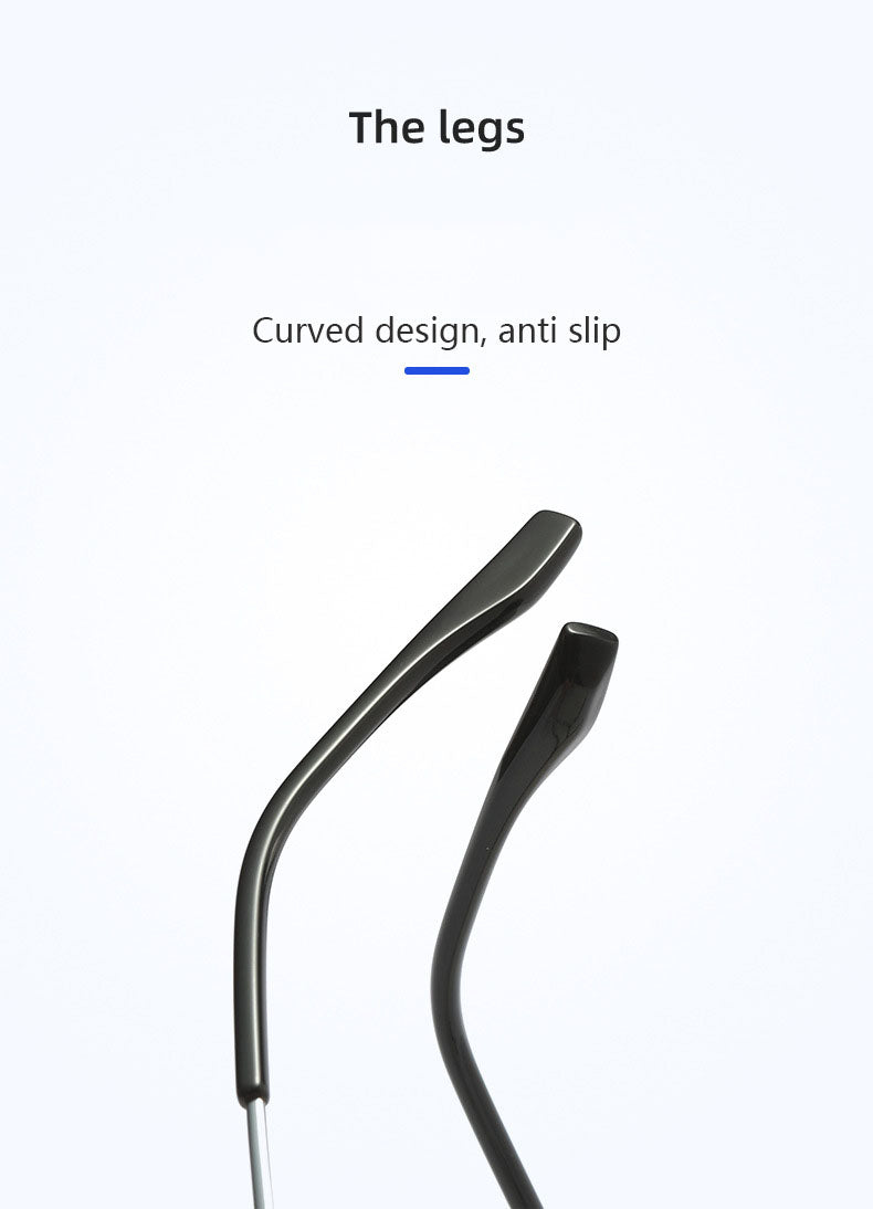 Hdcrafter Mens Full Rim Big Oval Double Bridge Titanium Eyeglasses 20239 — view 3 | Hdcrafter Eyeglasses at FuzWeb